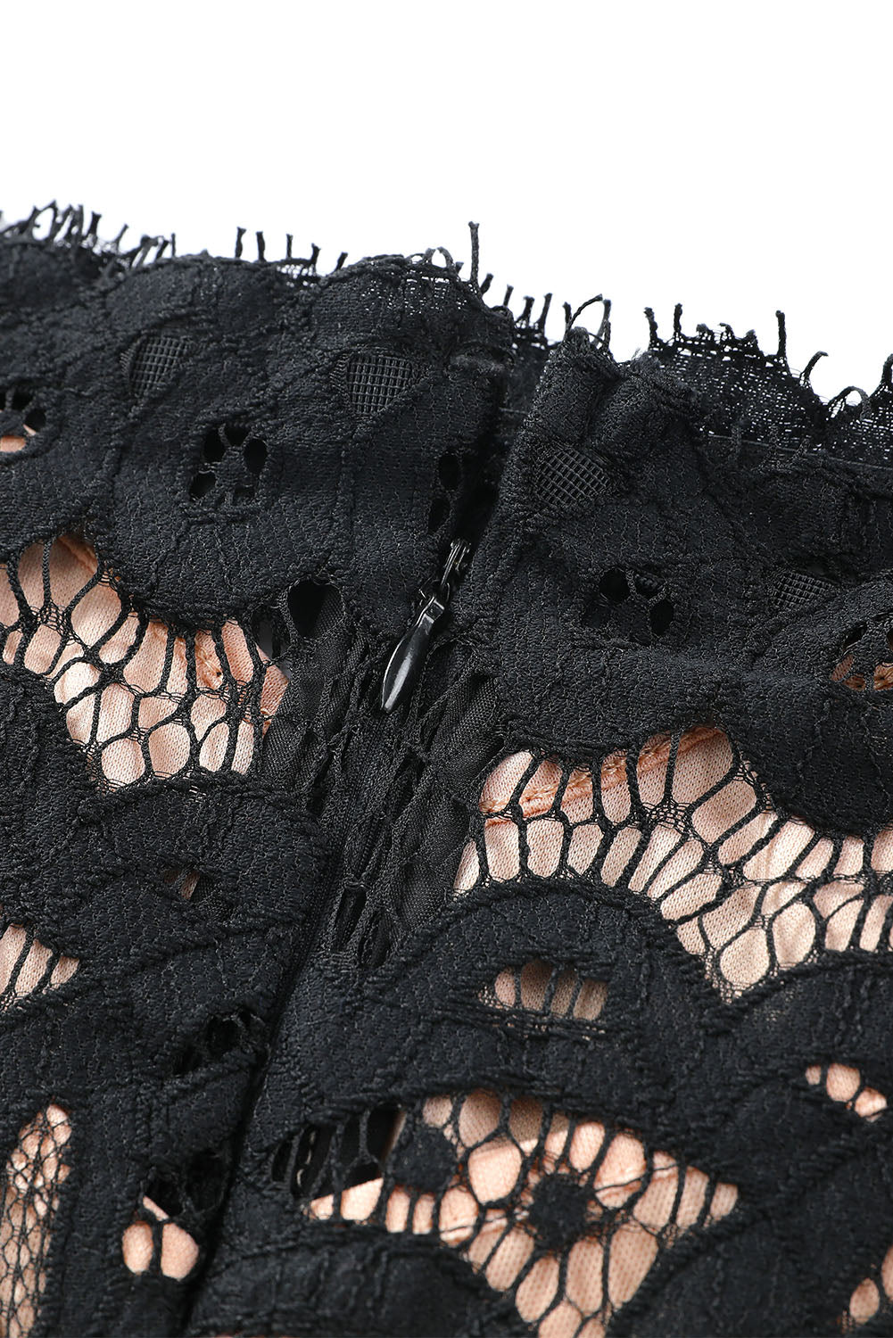 BELLA off-shoulder long sleeve lace dress featuring intricate lace details and a flowing silhouette for elegant occasions.