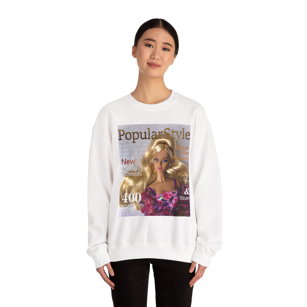 Printify fashion graphic crewneck sweatshirt featuring bold printed design on soft fabric, casual and stylish for everyday wear.