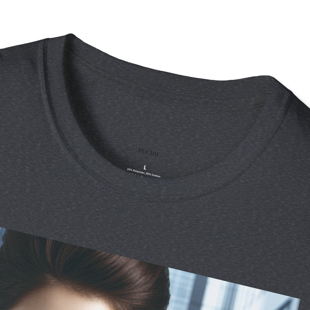 Softstyle T-Shirt by Printify featuring a comfortable fit, casual design, and soft fabric in a neutral color.