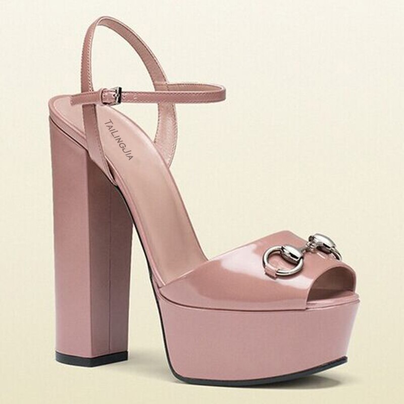 Platform Peep Toe Sandal