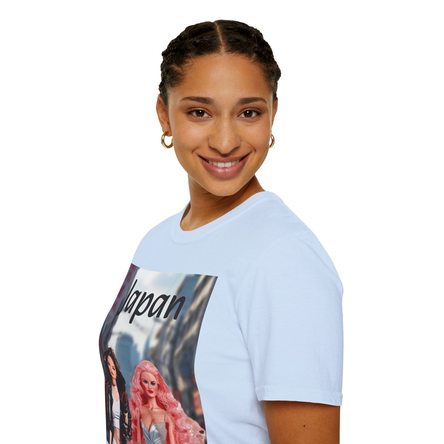 Japan Graphic T-Shirt, Barbie Inspired Tee Pretty doll world