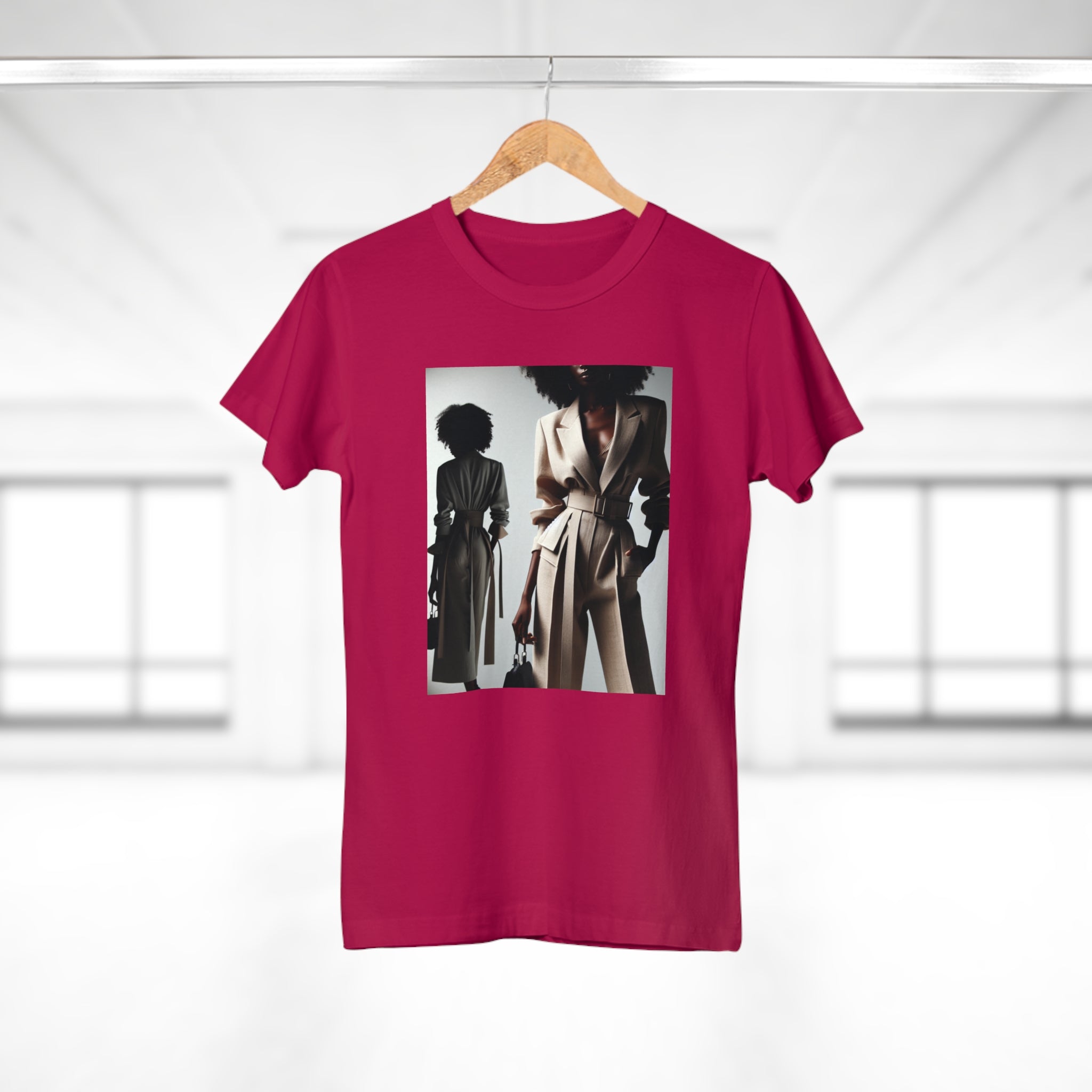BELLA Pretty Doll World Boss printed T-shirt featuring bold graphic design on soft fabric, ideal for casual wear.