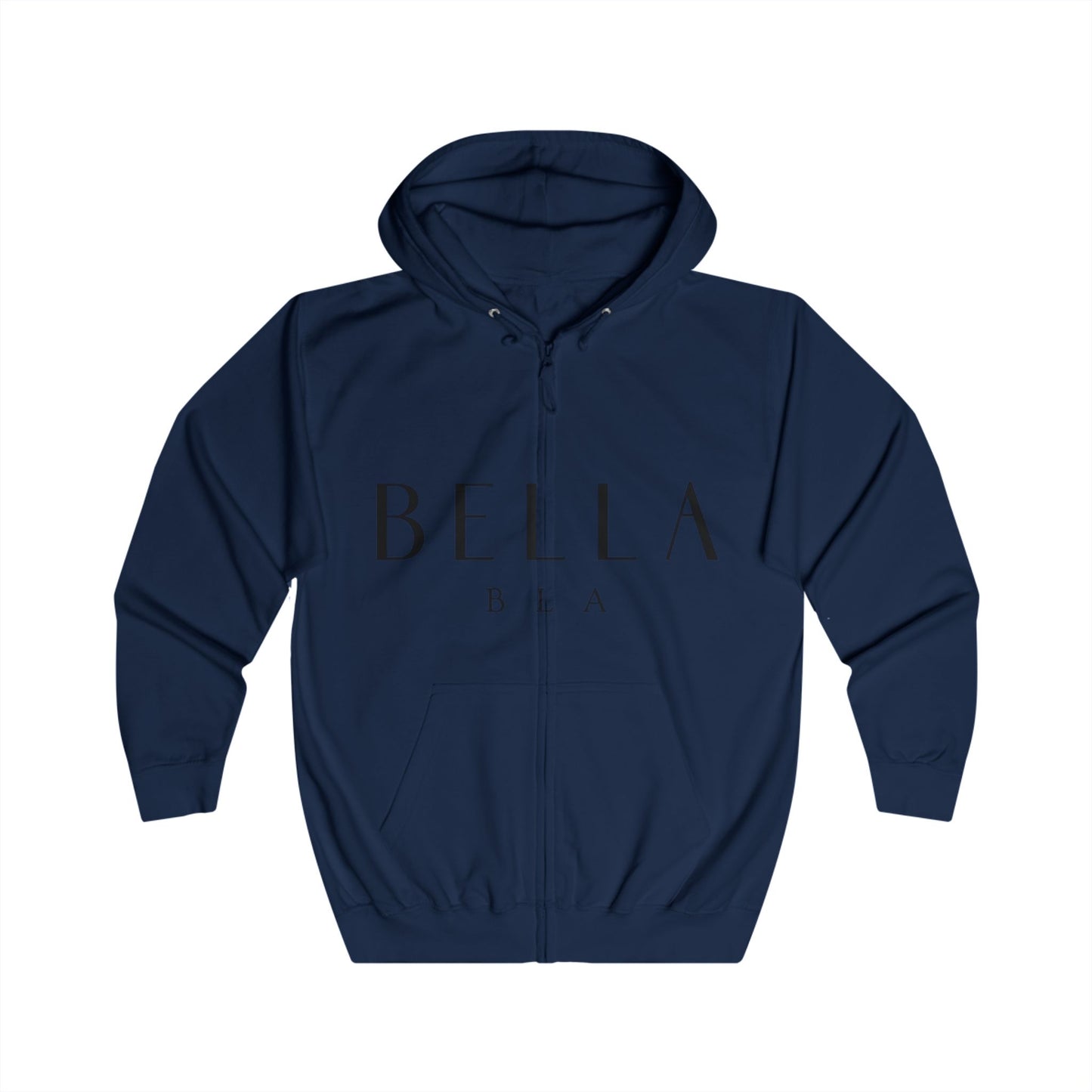 Minimalist Unisex Full Zip Hoodie - Stylish & Comfortable