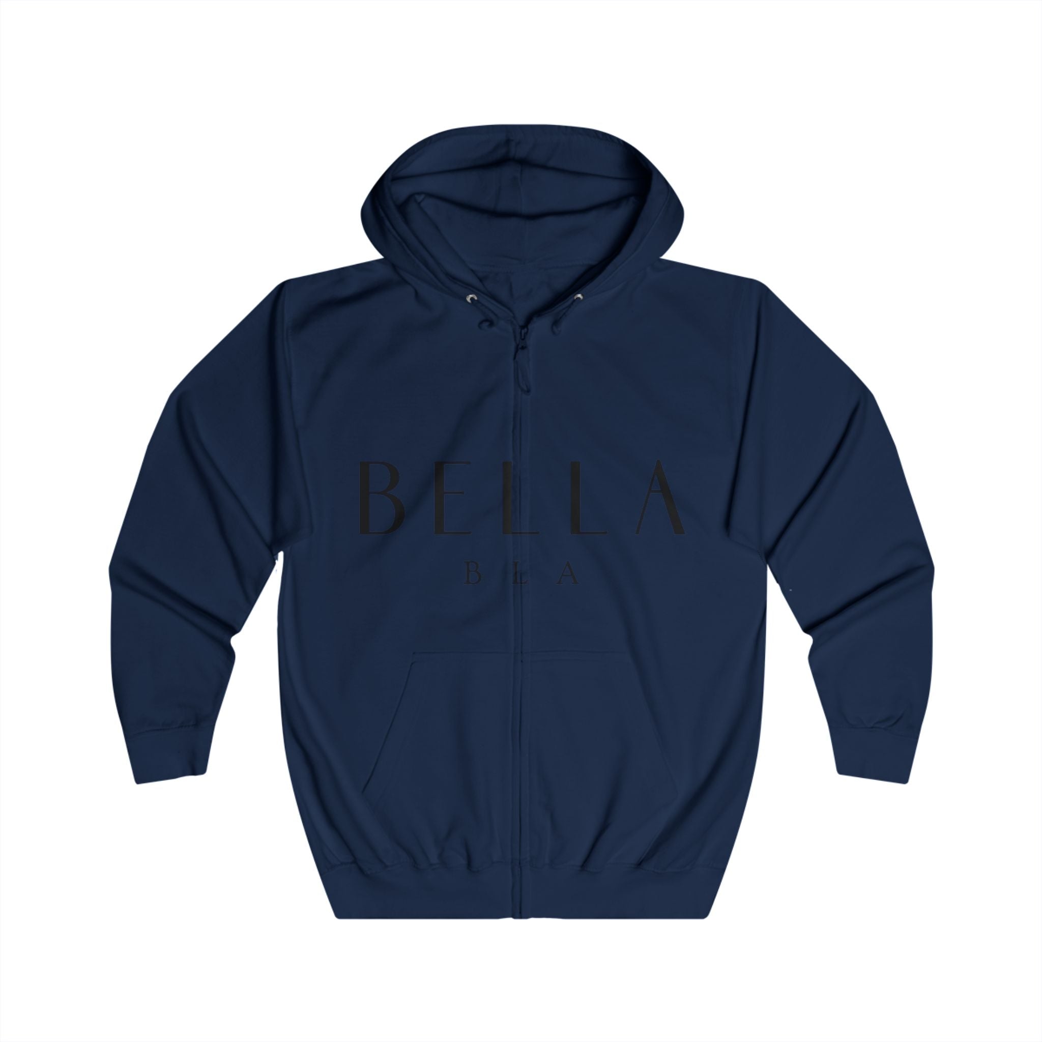 Minimalist Unisex Full Zip Hoodie - Stylish & Comfortable