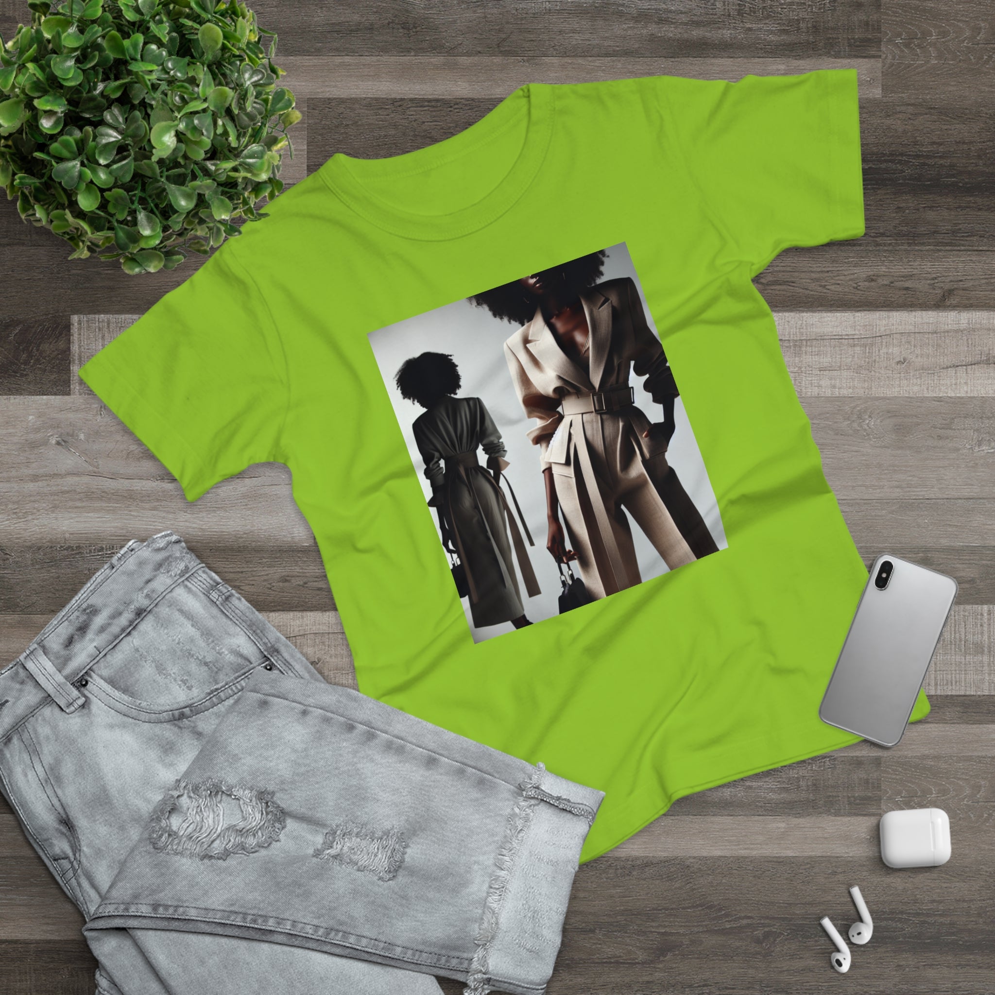 BELLA Pretty Doll World Boss T-shirt with colorful print, casual fit, displayed on a flat surface with vibrant design details.