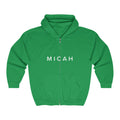 BELLA Signature full zip hooded sweatshirt with front pockets and drawstrings, casual hoodie in soft fabric.