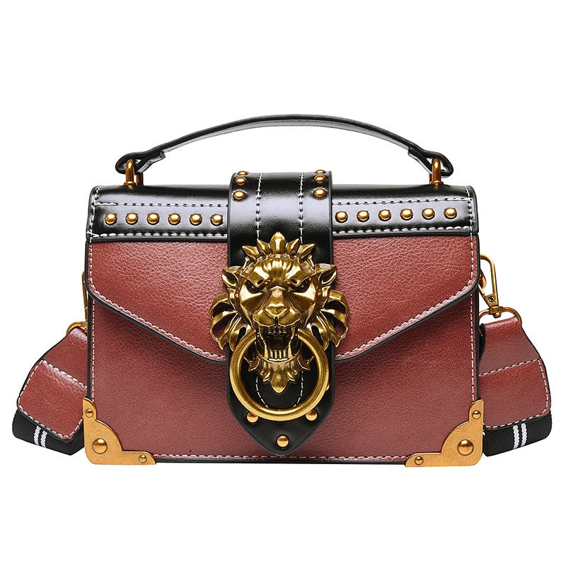 Lion Head Crossbody Bag