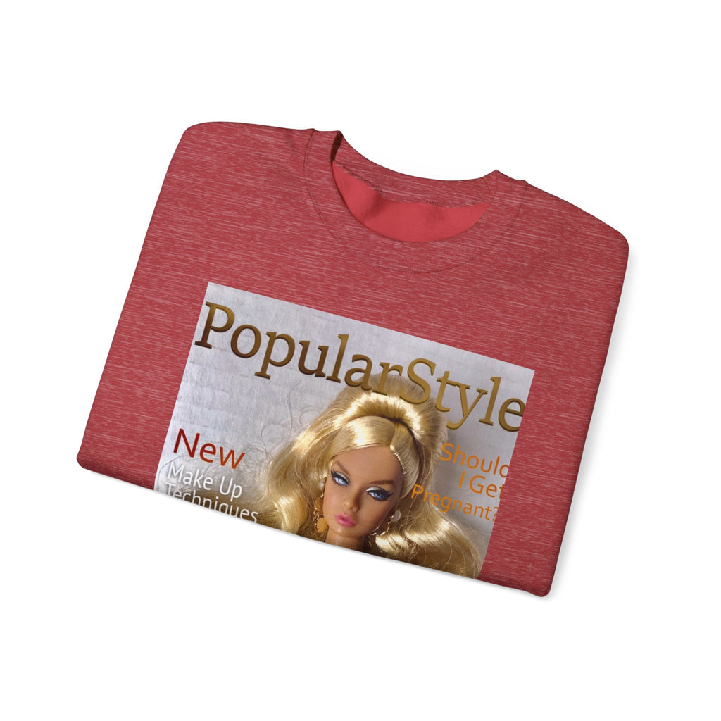 Printify fashion graphic crewneck sweatshirt featuring a stylish design, soft fabric, and comfortable fit.