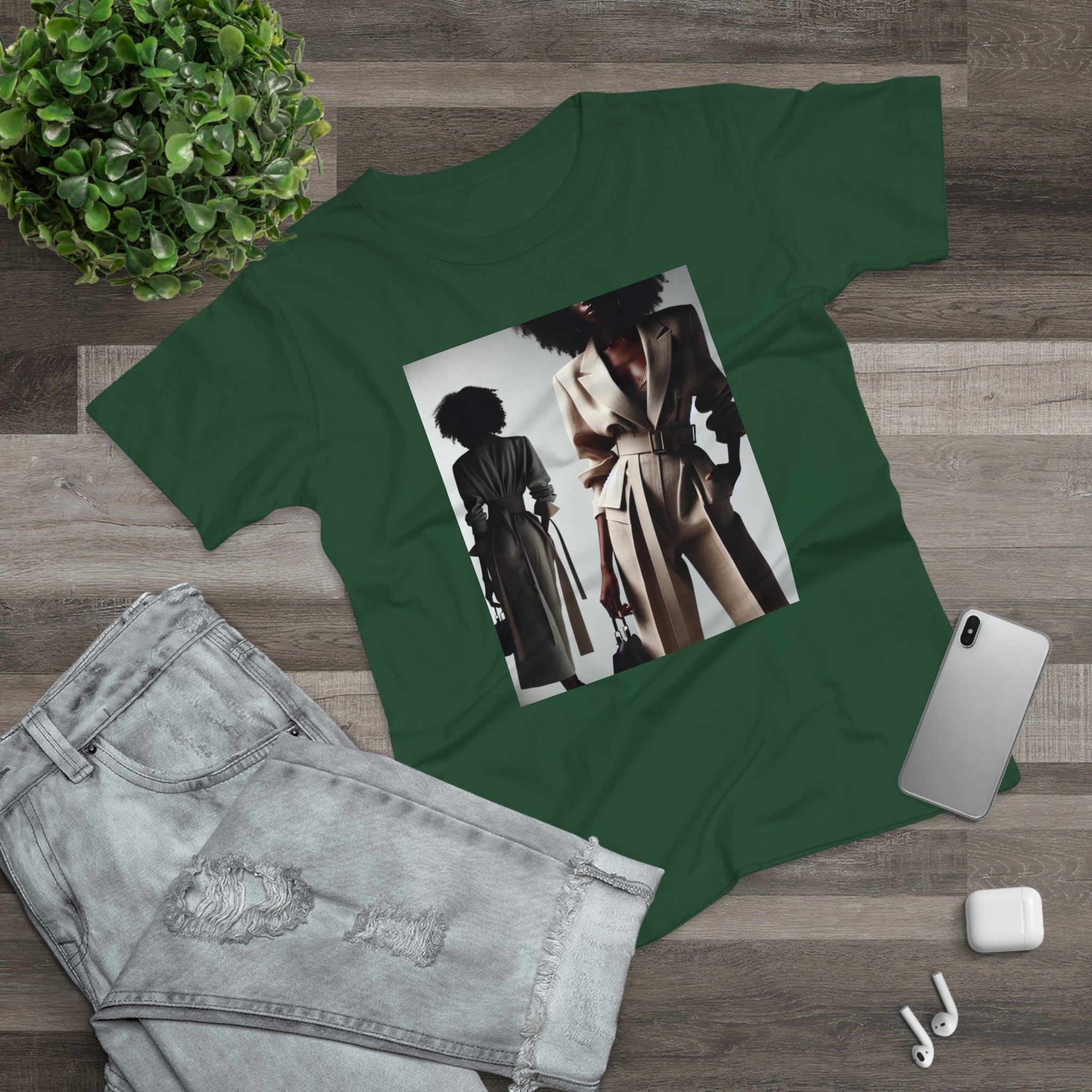 BELLA Pretty Doll World Boss Tee featuring a colorful graphic print on a casual t-shirt for women.