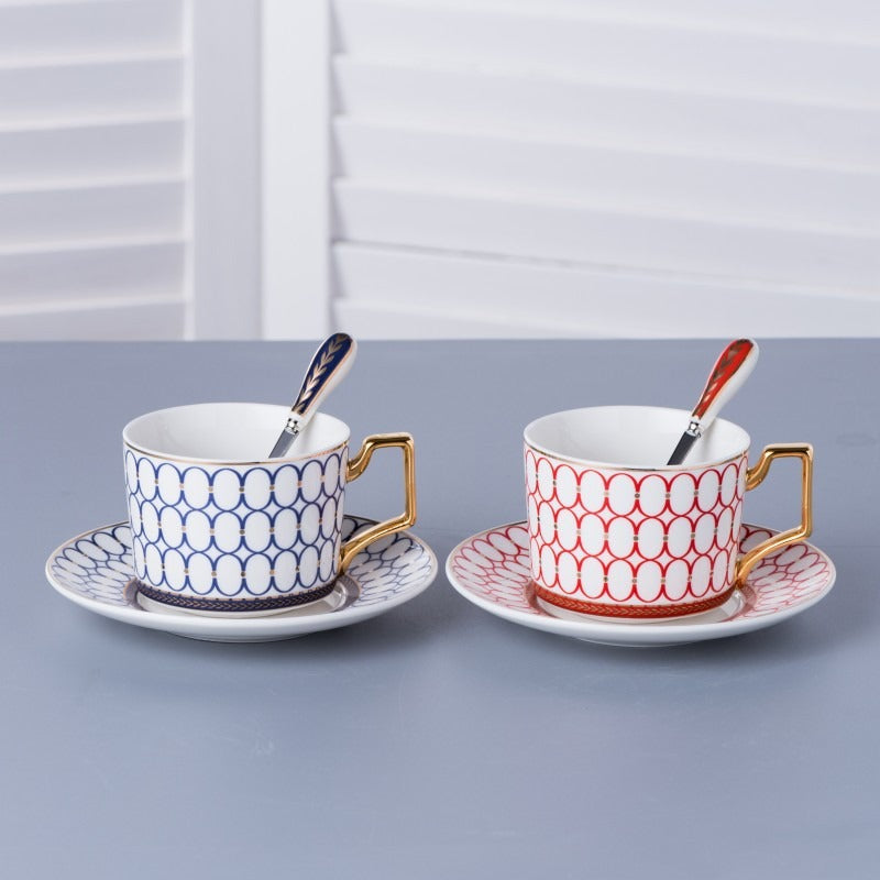 Ceramic Coffee Cups and Saucers