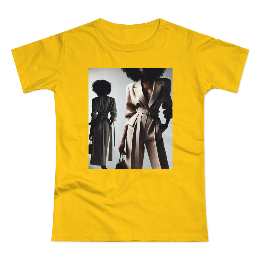 BELLA Pretty Doll World Boss printify T-shirt featuring a colorful graphic print on a casual cotton tee.