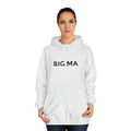 BELLA Signature College Hoodie, navy blue sweatshirt with front logo, soft fabric, and ribbed cuffs, casual and comfortable fit.