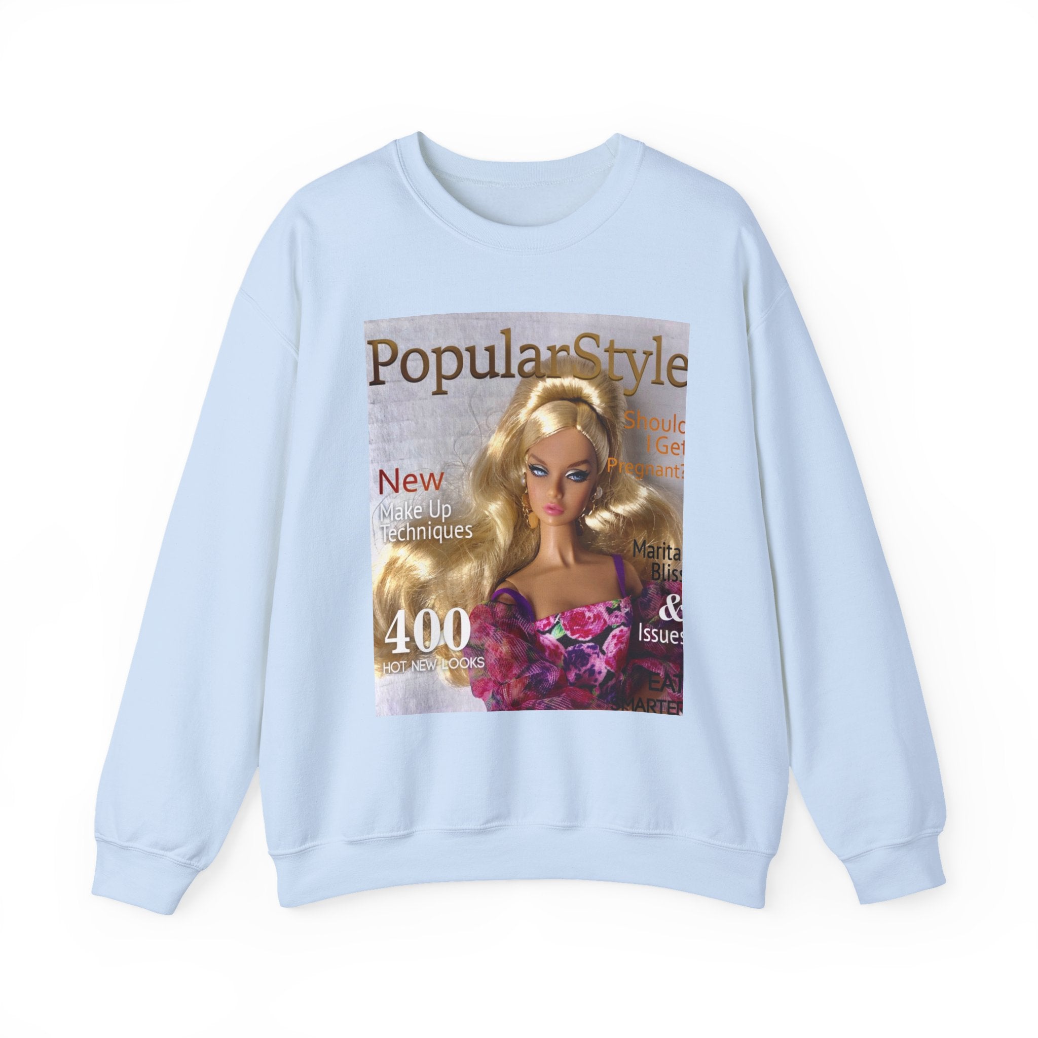Printify graphic crewneck sweatshirt featuring stylish fashion design, soft fabric, and comfortable fit for casual wear.