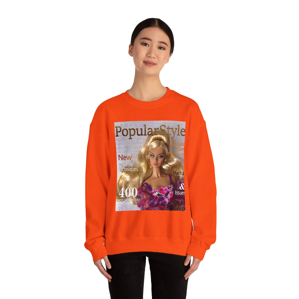 Printify fashion graphic crewneck sweatshirt featuring a stylish printed design on soft, comfortable fabric.