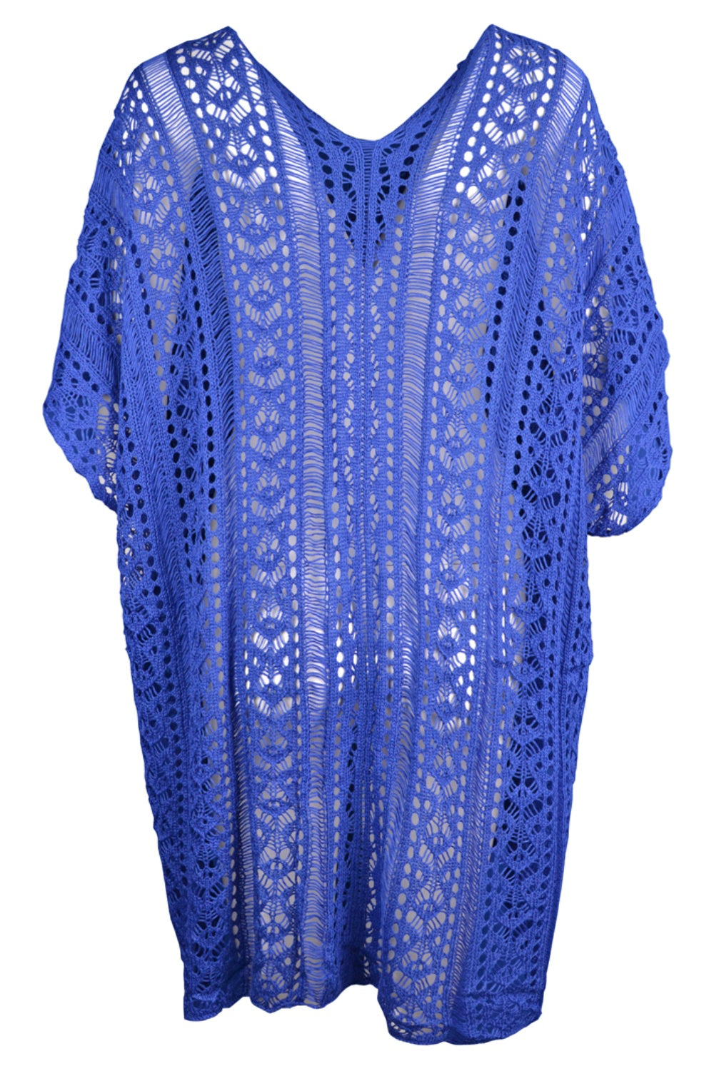 BELLA trendsi cutout V-neck cover-up with tassel detail, lightweight fabric, and stylish design perfect for beach or poolside wear.