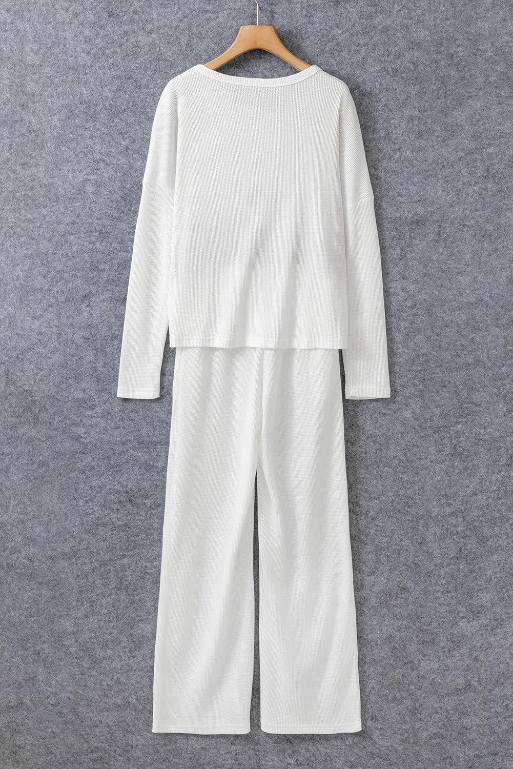 BELLA BLA lounge set featuring a stylish top and drawstring pants in soft fabric, perfect for comfortable casual wear.