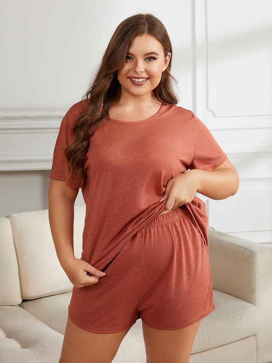 Plus Size Two-Piece Loungewear Set