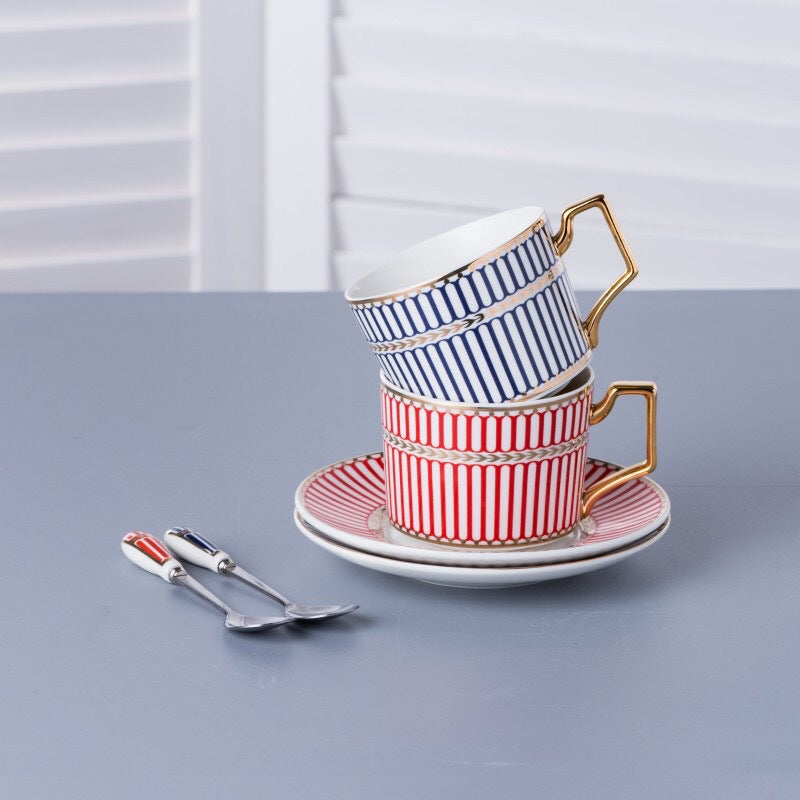 Ceramic Coffee Cups and Saucers
