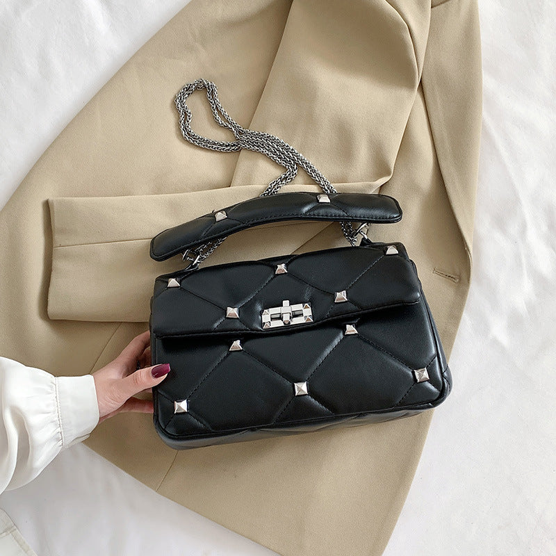 Rivet Chain Crossbody Bag