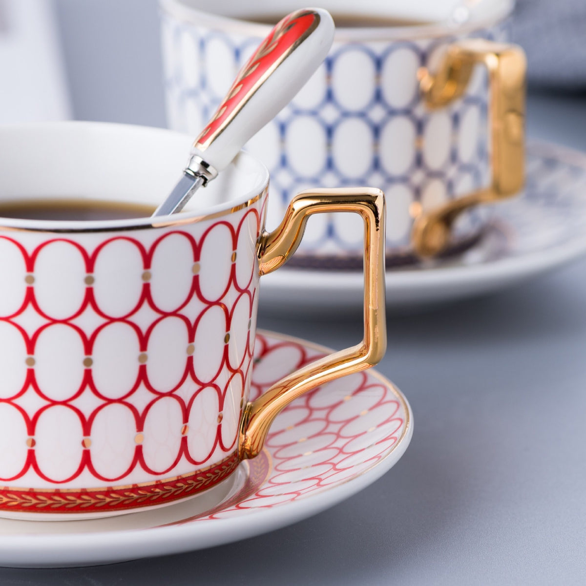 Ceramic Coffee Cups and Saucers