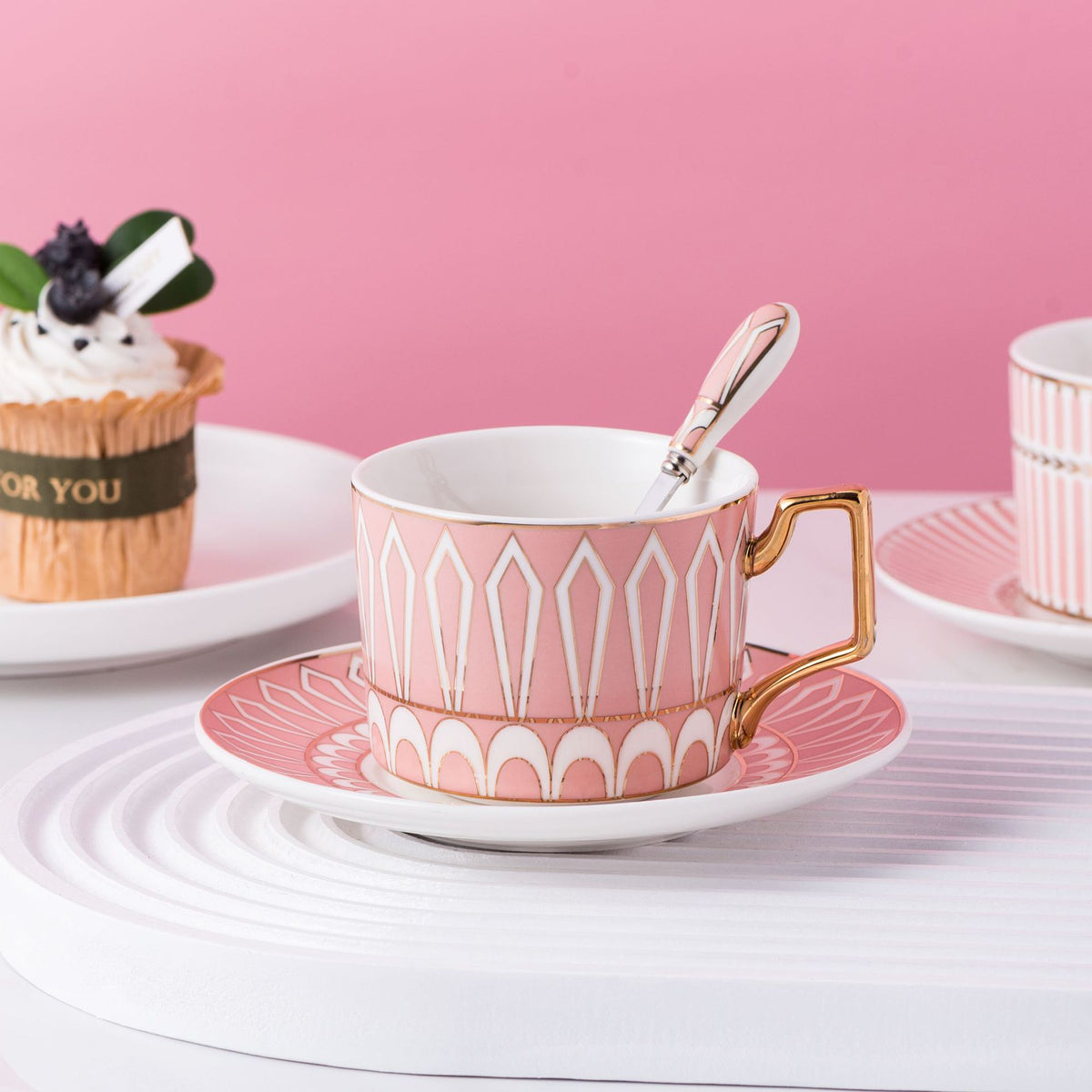 Ceramic Coffee Cups and Saucers