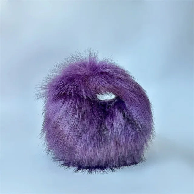 Round Fluffy Clutch
