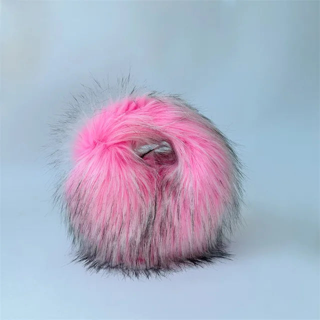 Round Fluffy Clutch