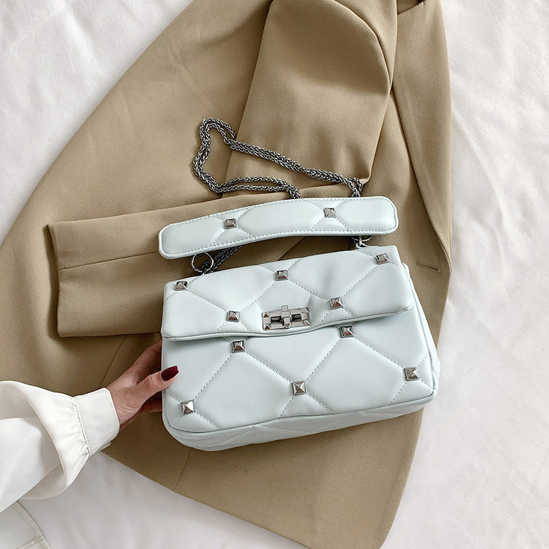 Rivet Chain Crossbody Bag