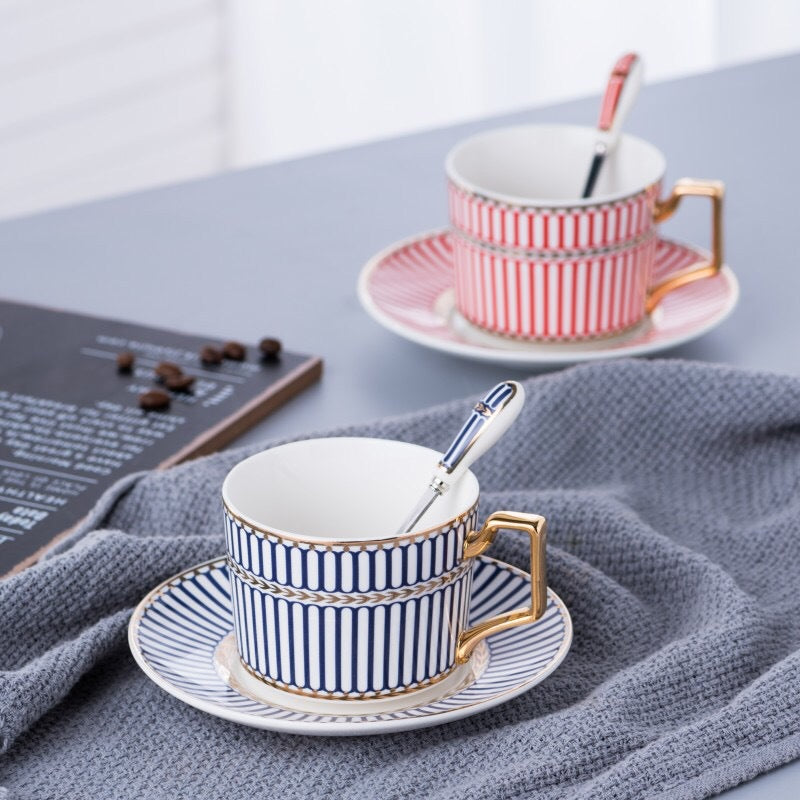 Ceramic Coffee Cups and Saucers