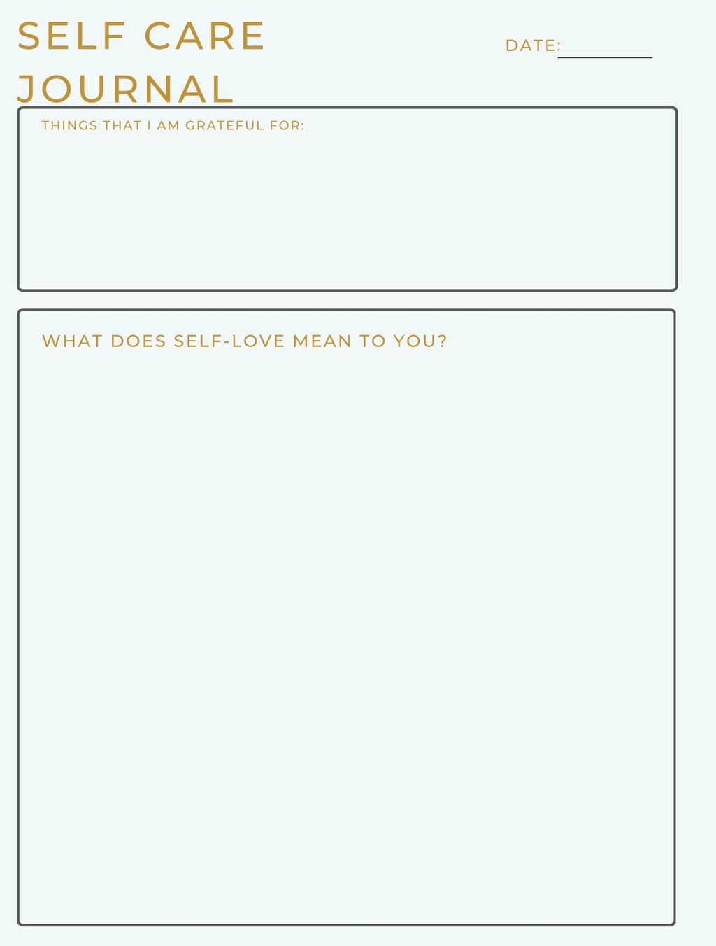 Self Care Journal Digital