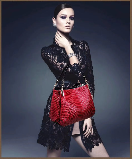 Shoulder Bag Bolsa Sac Crocodile