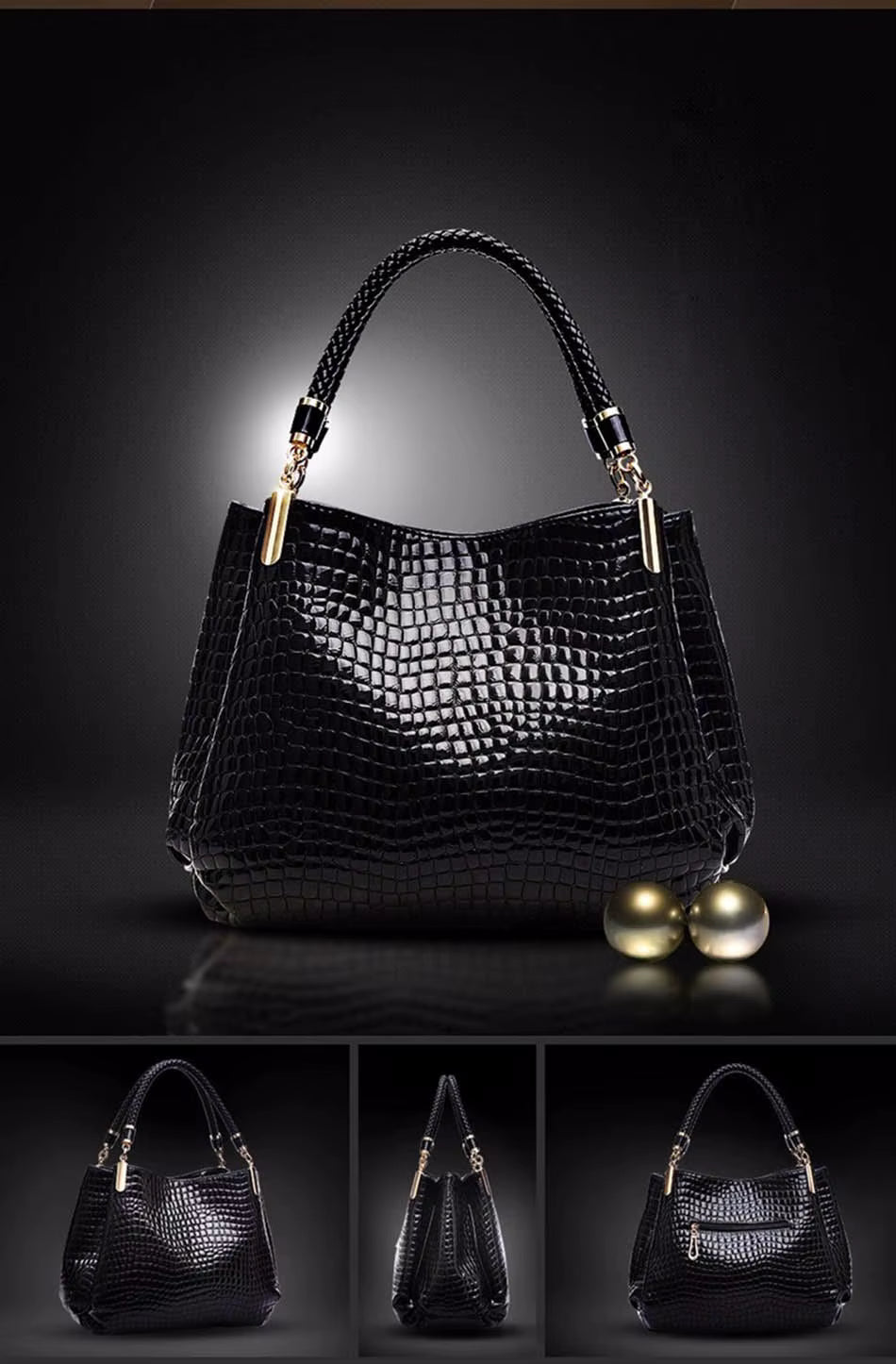 Shoulder Bag Bolsa Sac Crocodile