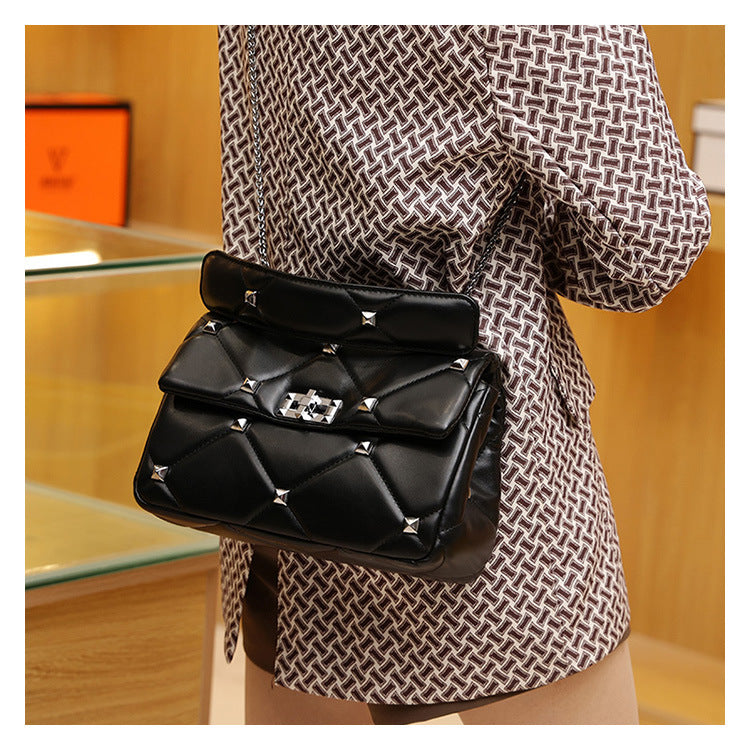 Rivet Chain Crossbody Bag