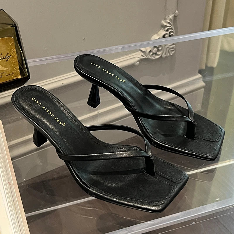 Heeled Slide Sandals
