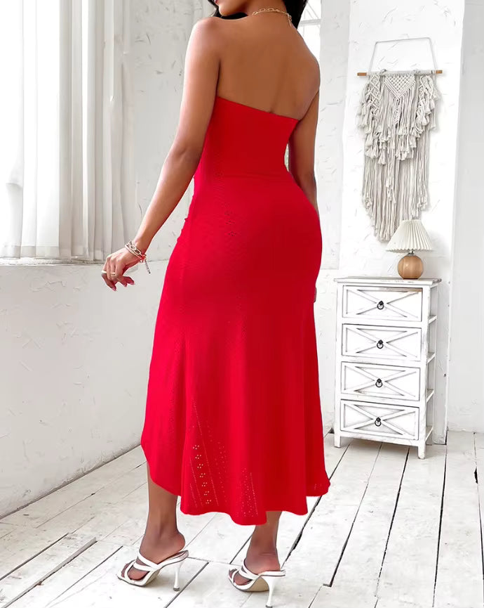 Backless Strapless Dress