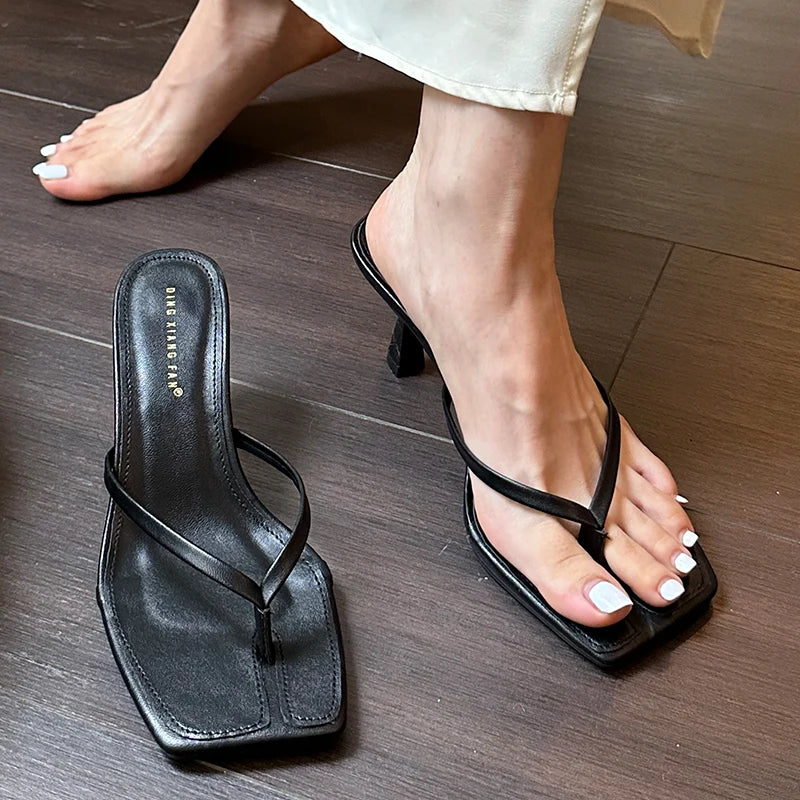 Heeled Slide Sandals