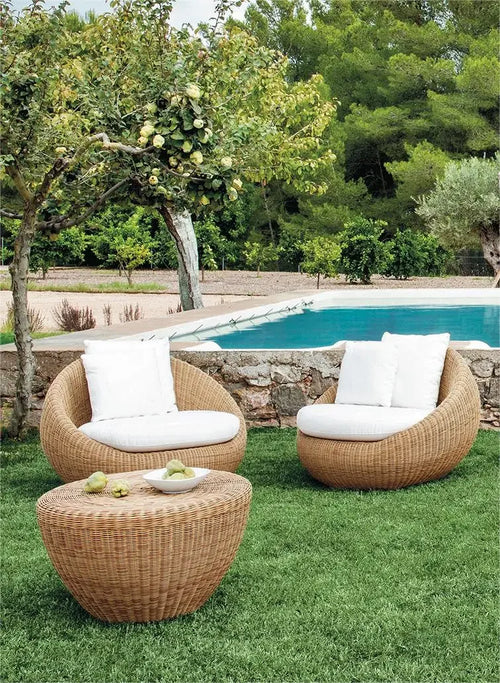Outdoor Rattan Patio Sofa and Chair Furniture Set