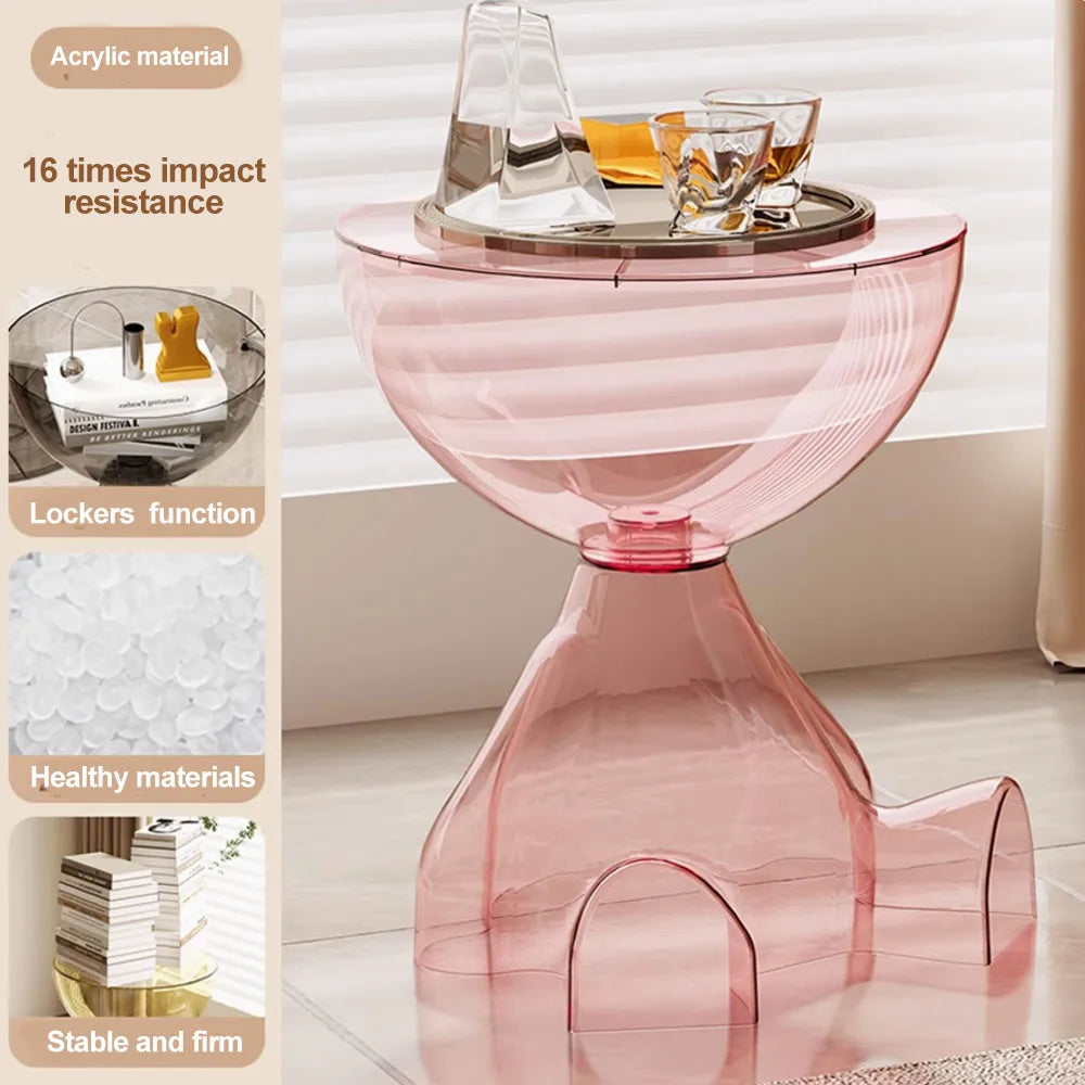 Transparent Advanced Small Flat Head Coffee Table