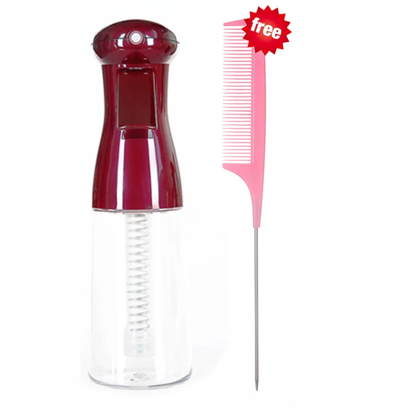 red-2pcs Color 2-in-1 Spray Hair Brush Comb for Detangling & Massage