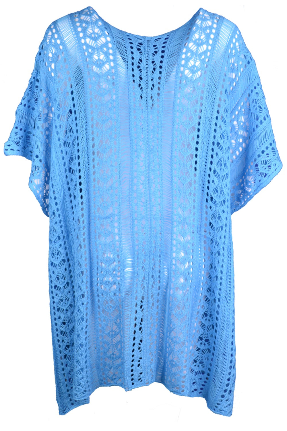 BELLA trendsi cutout V-neck cover-up with tassels, lightweight fabric, and stylish design perfect for beach or poolside wear.