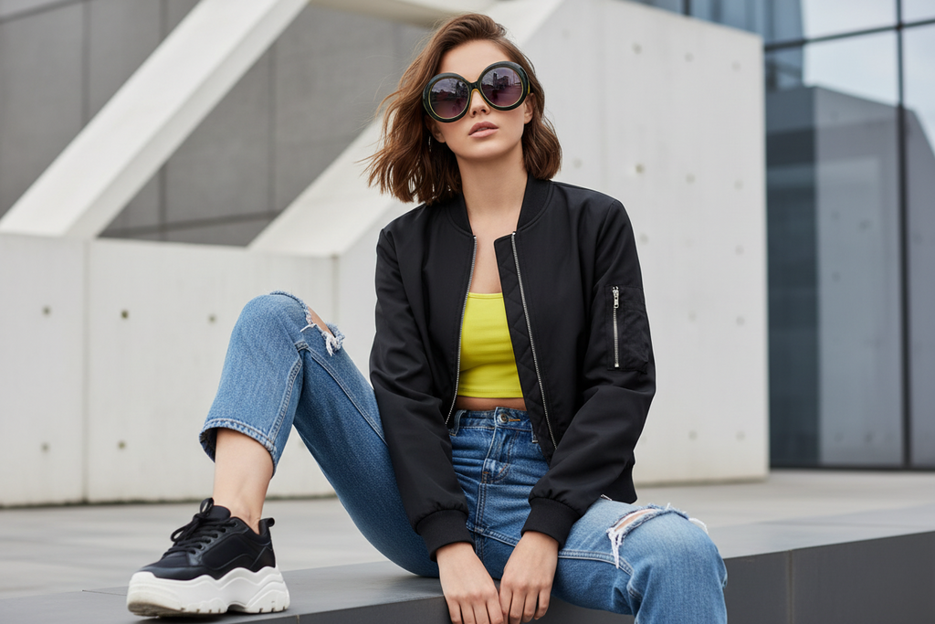 Oversized Round Frame Fashion Sunglasses