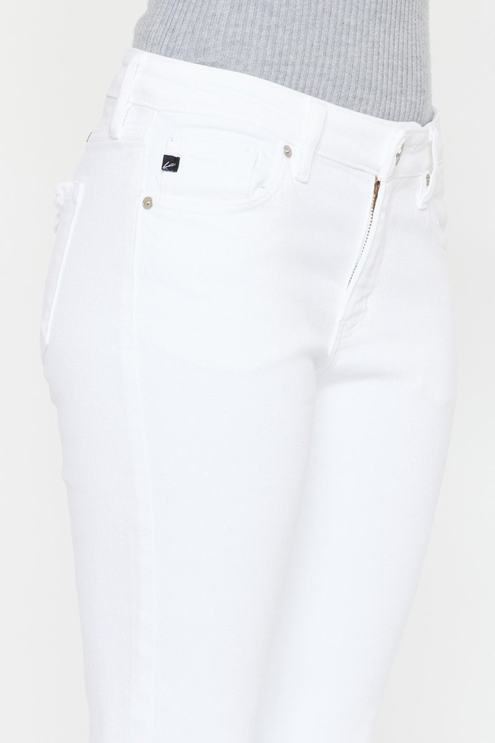 BELLA Kancan mid-rise ankle skinny jeans with a fitted silhouette, shown in a trendy denim wash.