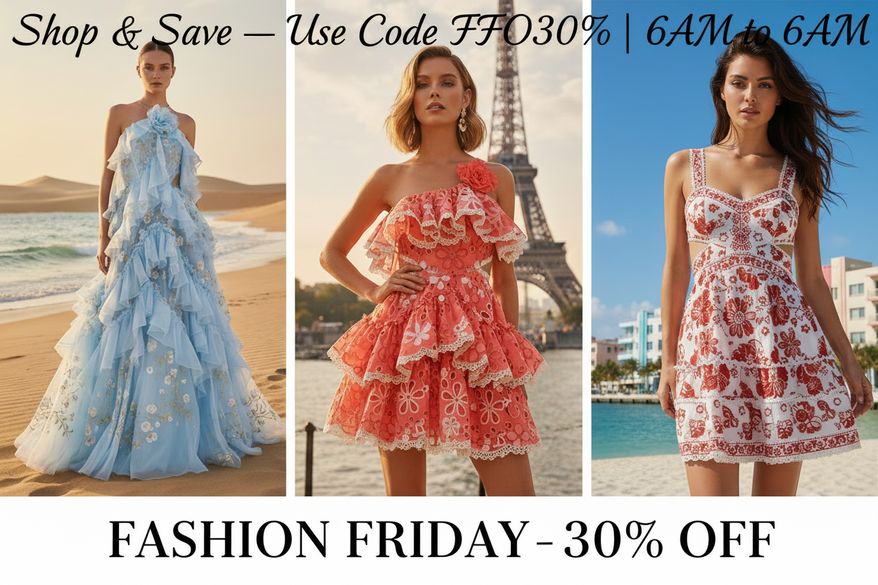 Fashion Friday Banner - Top & Bottom Text