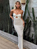 Tube Top Open Mesh Dress