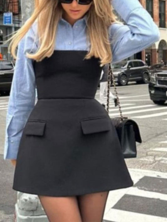 Shirt Top Mini  Dress
