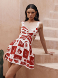 Positioning Print Dress