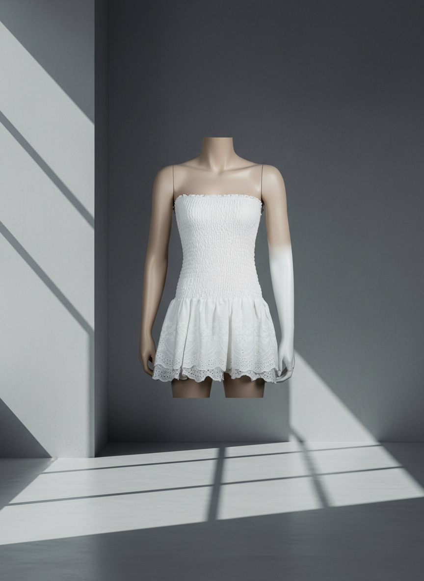 Hollow Cake Skirt Tube Dress