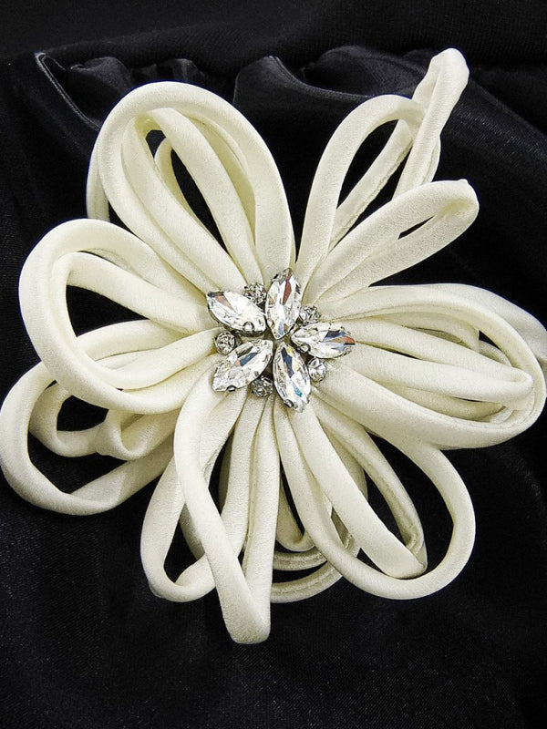 Black Floral Bandage Dress