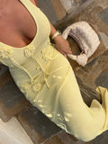 Solid Color Knitted Swimsuit Cover-up