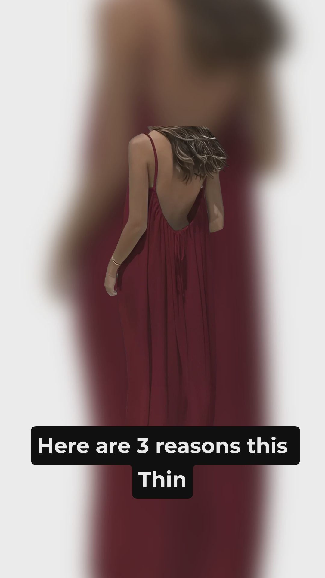 Thin Strap Backless Maxi Dress